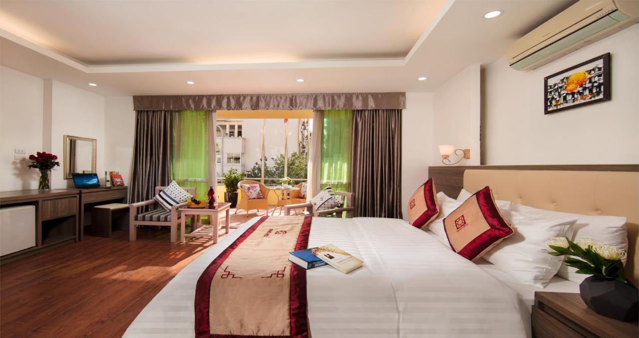 Van Mieu Hotel Hanoi Exterior foto