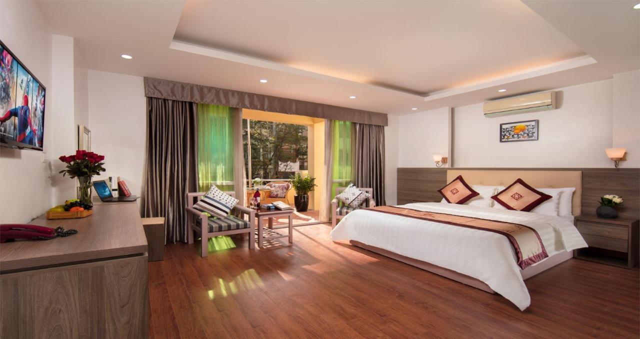 Van Mieu Hotel Hanoi Exterior foto